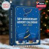 Close-up of the St Louis Blues 58th Anniversary Advent Calendar Style 2 box!
