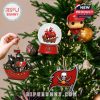 Tampa Bay Buccaneers ornaments decorating a Christmas tree!