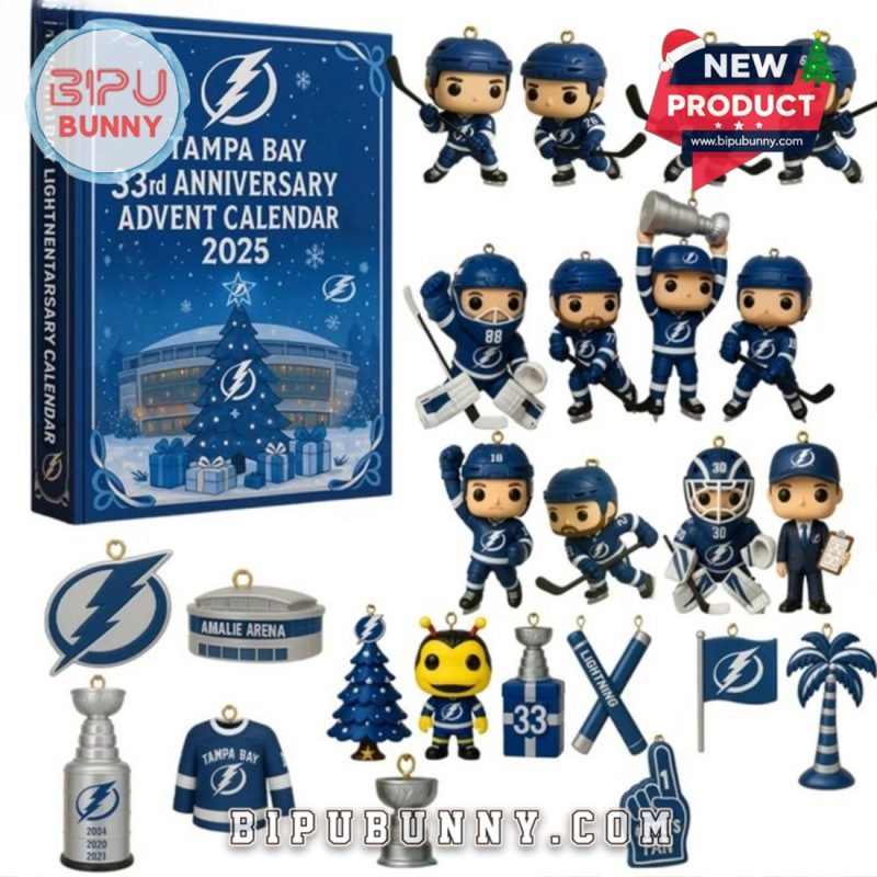 Tampa Bay Lightning 33rd Anniversary Advent Calendar