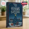 Close-up of Tennessee Titans 65th Anniversary Advent Calendar 2025 box featuring Christmas tree and stadium illustration