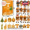 Tennessee Vols Advent Calendar with 24 themed ornaments and mini figures.