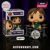 Cully Symington Funko Pop figure with a drum kit, wearing a green striped shirt.