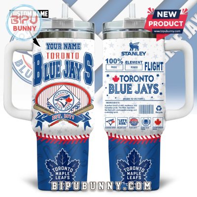 Toronto Blue Jays Custom Stanley Tumbler 40oz