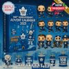 Detailed view of the Toronto Maple Leafs 108th Anniversary Advent Calendar with collectible figures and accessories.