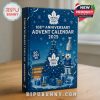 Toronto Maple Leafs 108th Anniversary Advent Calendar box with festive details and team logo.