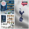 Tottenham Hotspur 2025 advent calendar with mini figures, club-themed ornaments, and official blue packaging.