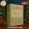 Call Me If You Get Lost Holiday Edition Advent Calendar displayed in a Christmas setting.