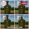A special edition bottle celebrating the 250th Anniversary of the United States Army with a crown-shaped cap.