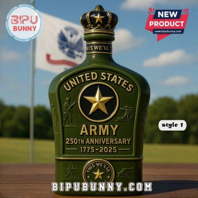 U.S. Army 250th Anniversary Whiskey Bottle