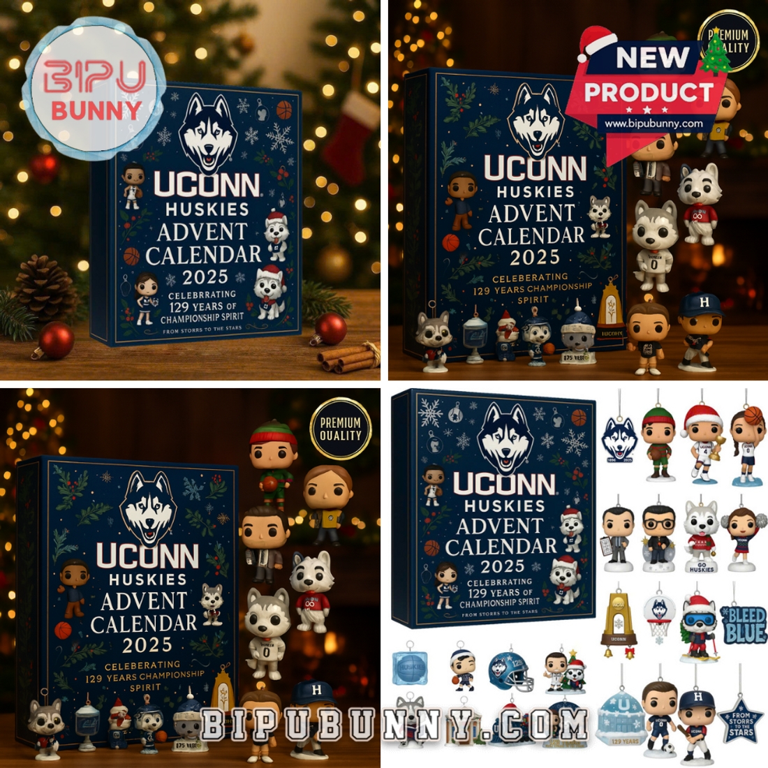 UConn Huskies 129st Anniversary Advent Calendar UConn Huskies 129st Anniversary Advent Calendar