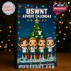 Detailed view of the USWNT Advent Calendar and all 24 themed ornaments!