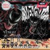 Venom Advent Calendar featuring mini figures and symbiote-themed collectibles with a bold red and black design.