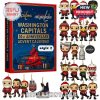 Style 2 Washington Capitals 2025 advent calendar with festive hockey player figures and anniversary theme!