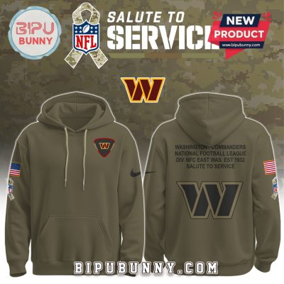 Washington Commanders NFL Salute to Service Hoodie 2025