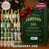 Jameson whiskey Advent calendar for 245th anniversary with 24 mini bottles.