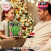 Girl giving a Wicked Advent Calendar to her dad on Christmas
