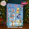 Winnie the Pooh Advent Calendar placed near a Christmas tree and gifts.