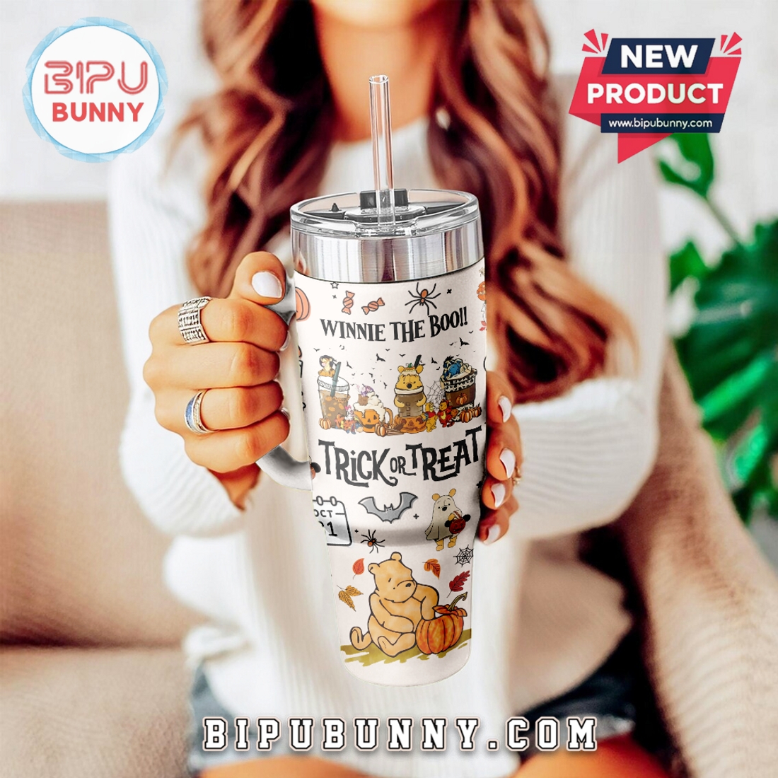 Winnie The Pooh x Halloween 2025 Stanley Tumbler 40oz Winnie The Pooh x Halloween 2025 Stanley Tumbler 40oz