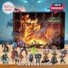 World of Warcraft advent calendar with fiery artwork and collectible fantasy figures!