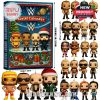 Full view of the 2025 WWE Advent Calendar with all the included Funko Pop figures.