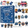 A university-themed advent calendar celebrating Memphis Tigers with 24 ornaments shaped like mascots, helmets, cheerleaders, and athletic symbols!