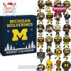A football-themed advent calendar celebrating the Michigan Wolverines with 24 collectible figures of athletes, mascots, coaches, and iconic team symbols!