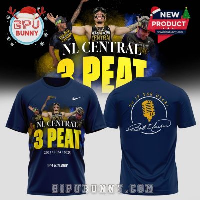 2025 Milwaukee Brewers NL Central 3-Peat Hoodie