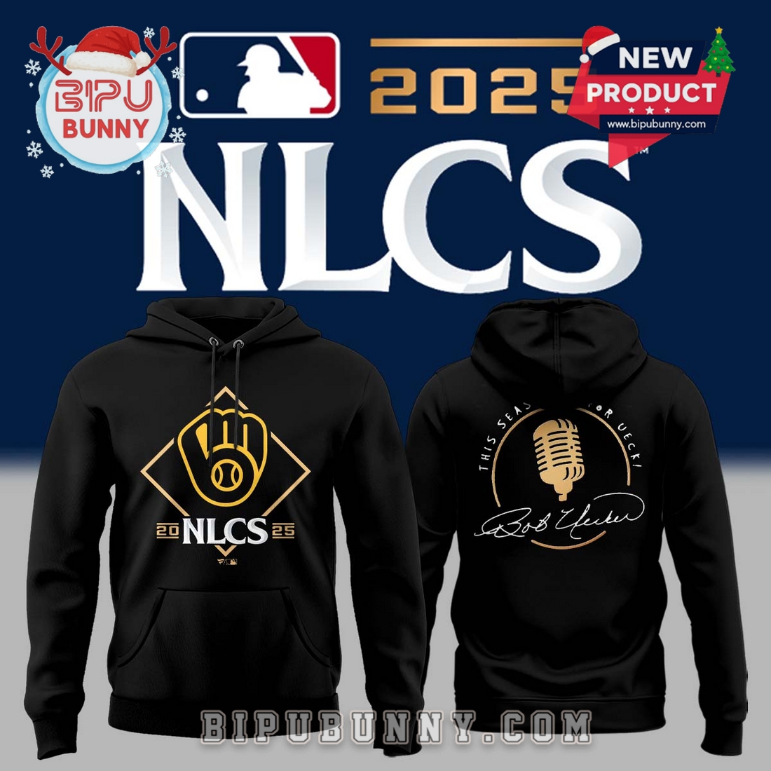 2025 Milwaukee Brewers NLCS Playoff Hoodie 2025 Milwaukee Brewers NLCS Playoff Hoodie