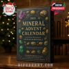 A detailed advent calendar box with gold-lined gemstone graphics and elegant typography, perfect as a collector’s item or gift for crystal lovers and holiday enthusiasts!
