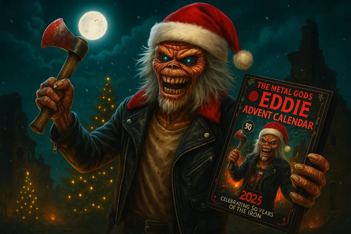 24 Days Eddie Iron Maiden Advent Calendar 2025 featuring collectible Eddie figurines for Iron Maiden fans