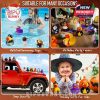 Different environments where horror ducks can be used: swimming pools, kids’ parties, Halloween photo ops, and vehicle decorations, making them perfect for all ages!
