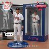 Brian Snitker in full Braves uniform waving, standing on dark blue branded base, with matching packaging!