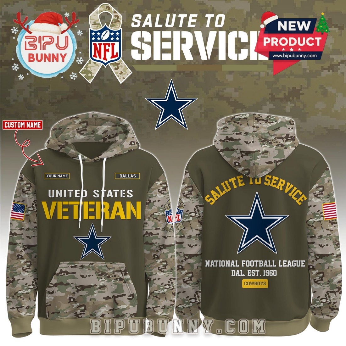 All Team NFL Salute To Service Hoodie 2025 All Team NFL Salute To Service Hoodie 2025