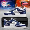 Custom Nike Air Force 1 sneakers with Kansas City Chiefs logo and