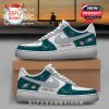 All Team NFL x Bad Bunny Super Bowl Air Force 1 – Detroit Lions-themed sneakers with custom name options.
