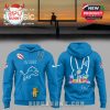 Blue Detroit Lions hoodie with Super Bowl LX and Bad Bunny graphic for the 2026 Super Bowl.
