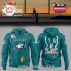 Green Philadelphia Eagles hoodie with Super Bowl LX and Bad Bunny graphic for the 2026 Super Bowl.