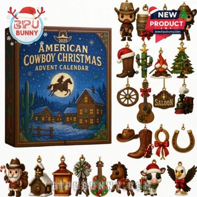 American Cowboy Christmas Advent Calendar 2025