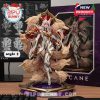Lux figurine from Arcane series with vibrant effects and a colorful base, reflecting her radiant powers, accompanied by packaging showing her detailed character design.