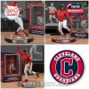 A collection preview featuring Brayan Rocchio in various action poses with matching display boxes and the Cleveland Guardians emblem placed separately!