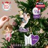 BTS and ARMY decorations from advent calendar hanging on Christmas tree!