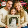 Family holding Cat Advent Calendar box while enjoying holiday time together in front of a Christmas tree!