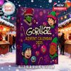 Gorillaz advent calendar 2025 shown in a lively Christmas market with snow and lights enhancing the holiday spirit!