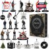 Oasis Advent Calendar contents with band figurines and themed decorations!