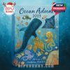Ocean Advent 2025 box featuring illustrated marine creatures like whale shark, octopus, and sea turtle in a dreamy blue seascape!