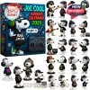 Rock Joe Cool Snoopy Advent Calendar 2025 featuring Snoopy in rock and roll outfits.