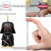 Star Wars advent calendar figure showing Darth Vader ornament and thickness of acrylic collectible for display or decoration!