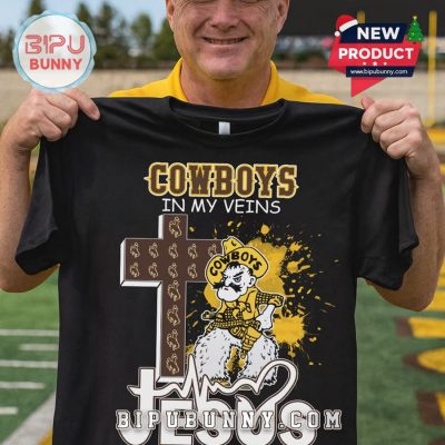 Cowboys In My Veins – Jesus In My Heart T-Shirt Cowboys In My Veins – Jesus In My Heart T-Shirt