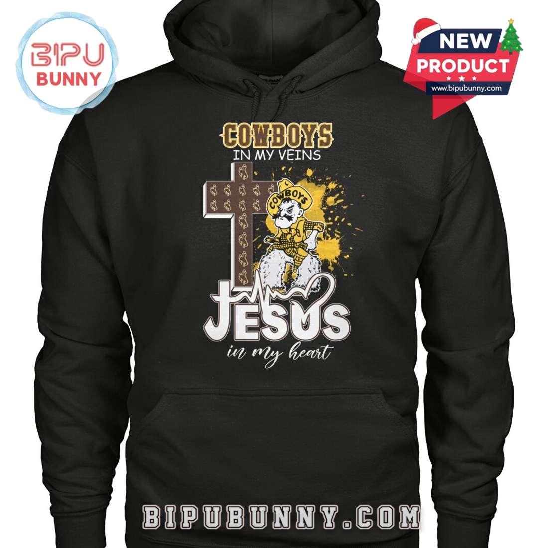 Cowboys In My Veins – Jesus In My Heart T-Shirt Cowboys In My Veins – Jesus In My Heart T-Shirt