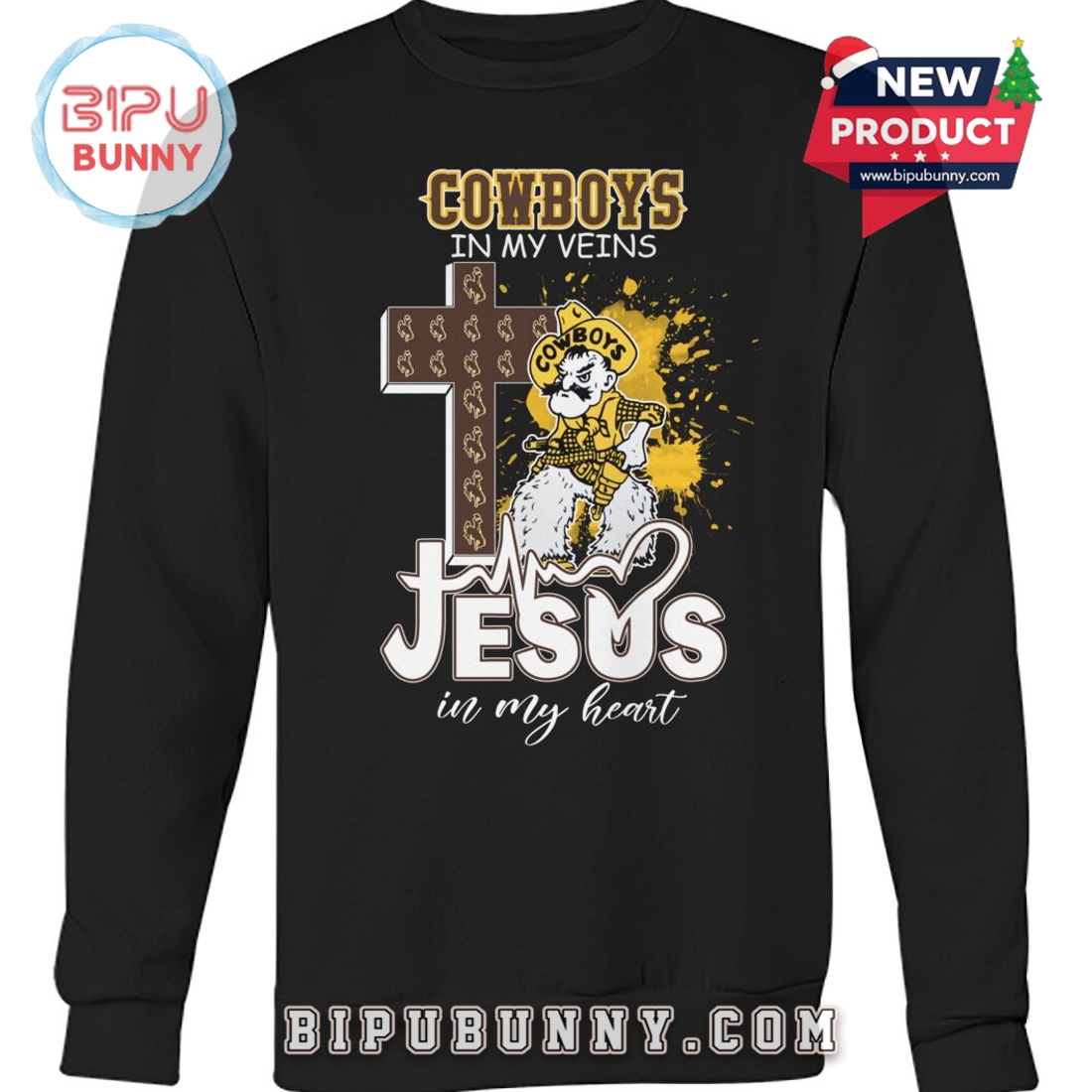 Cowboys In My Veins – Jesus In My Heart T-Shirt Cowboys In My Veins – Jesus In My Heart T-Shirt